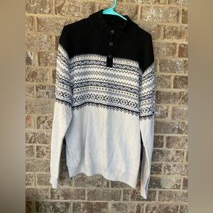 CHAPS Ralph Lauren Mock Neck 3 button Sweater-XL